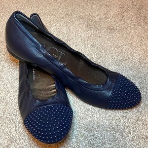 AGL Studded Cap Toe Ballet Flat